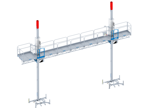 Plataformas de cremallera - Gama PEC: PEC 90 bimástil