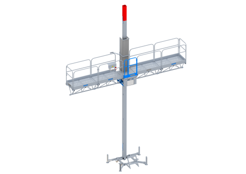 Plataformas de cremallera - Gama PEC: PEC 90 monomástil