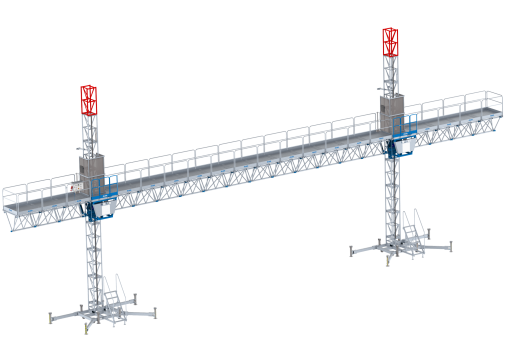 Plataformas de cremallera - Gama PEC: PEC 150 bimástil